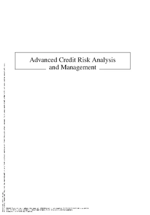 Advanced Credit Risk Analysis & Management - Ciby Joseph 2013 Contents ...
