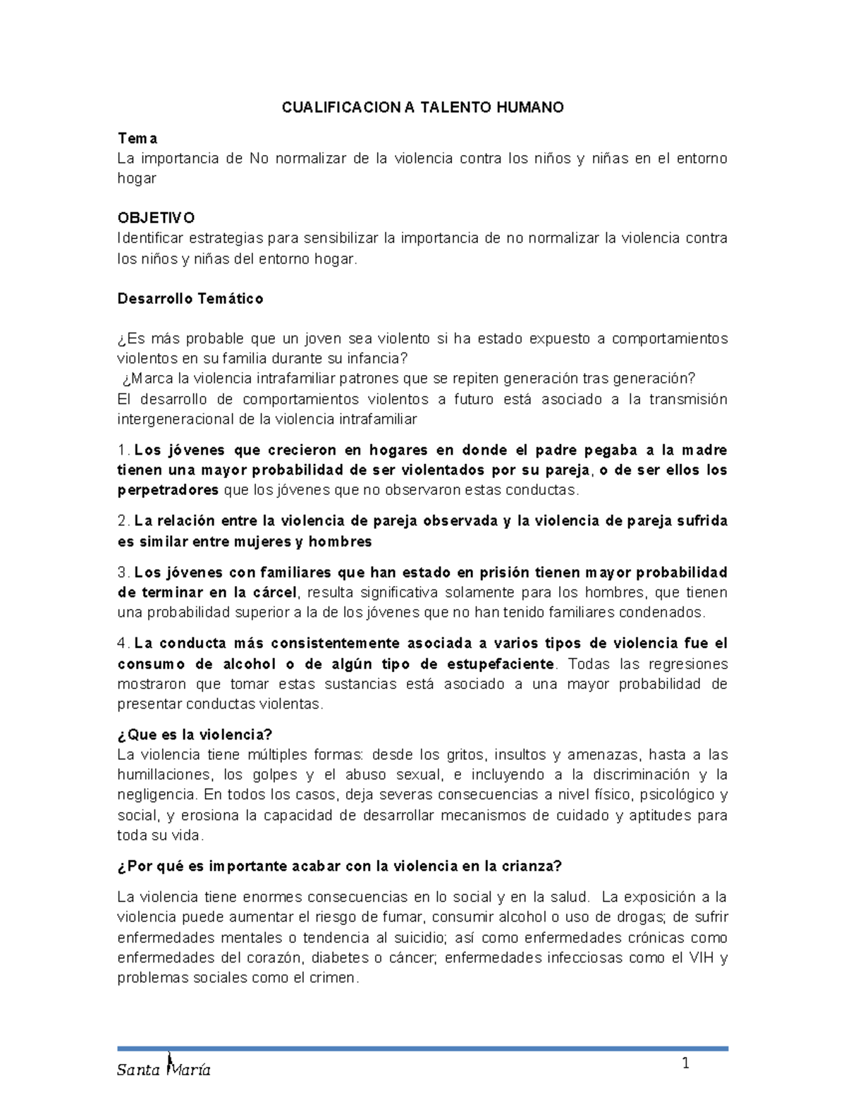 CUALIFICACION A TALENTO HUMANO: Estrategias para No Normalizar la ...