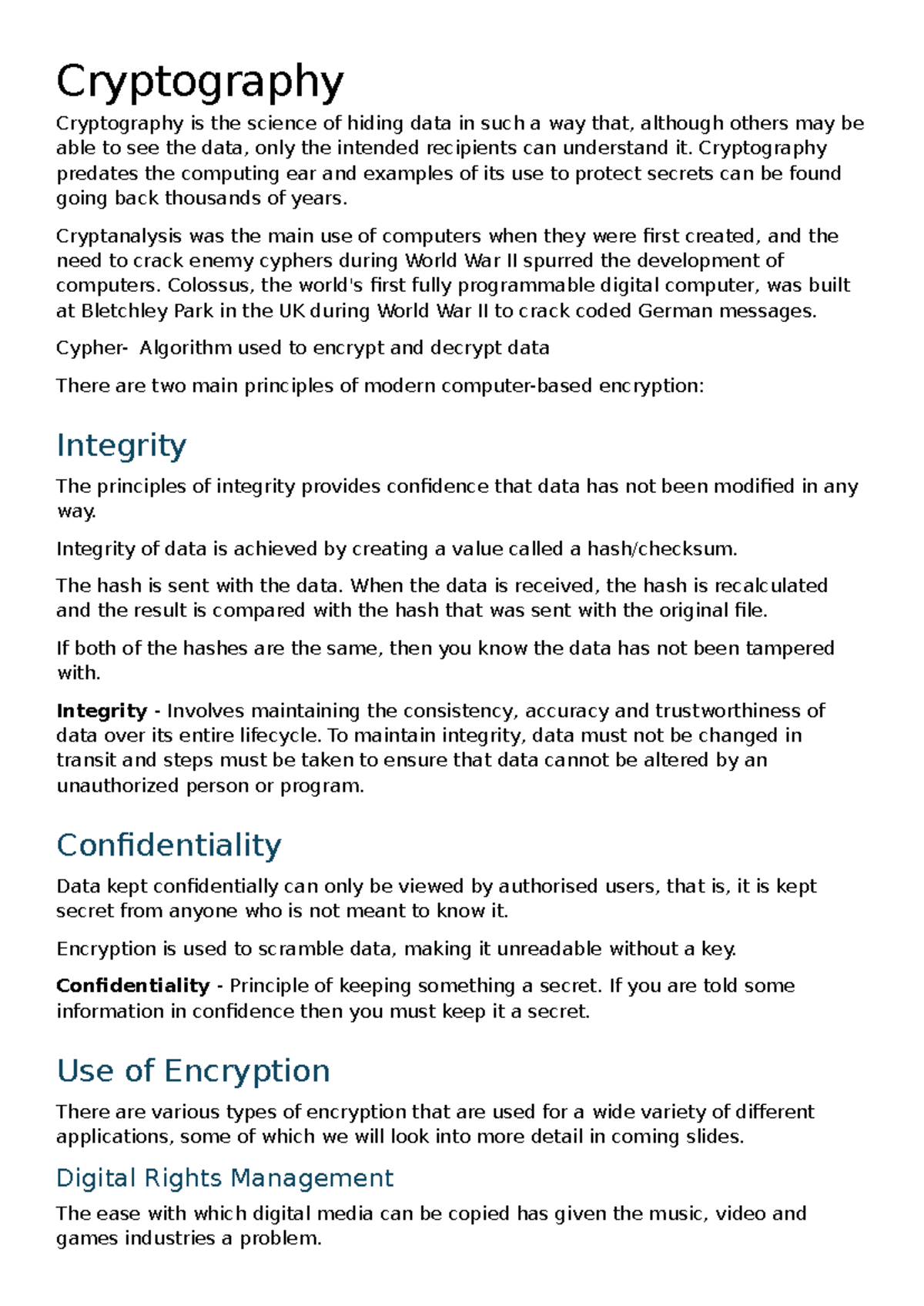 Cryptography Overview: Principles, Methods, and Applications - AAA ...