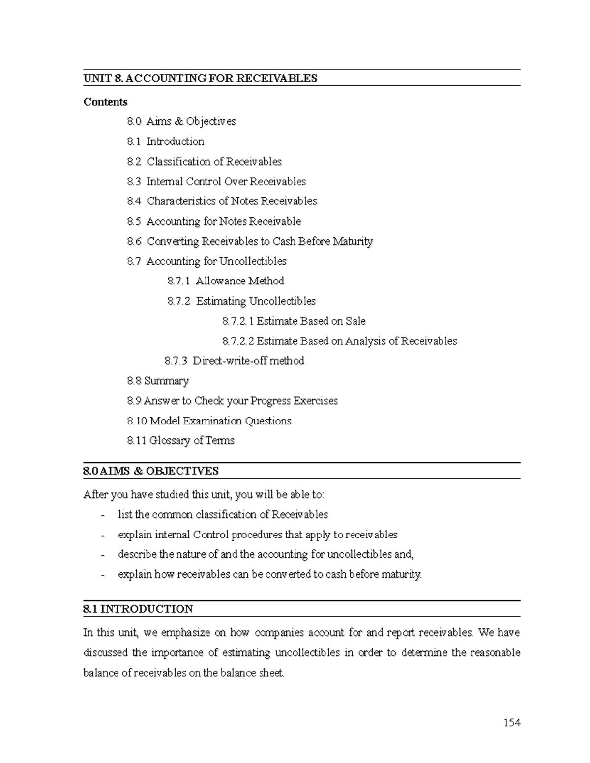 Final Exam Notes for Accounting - Chapter 7: Receivables - Studocu