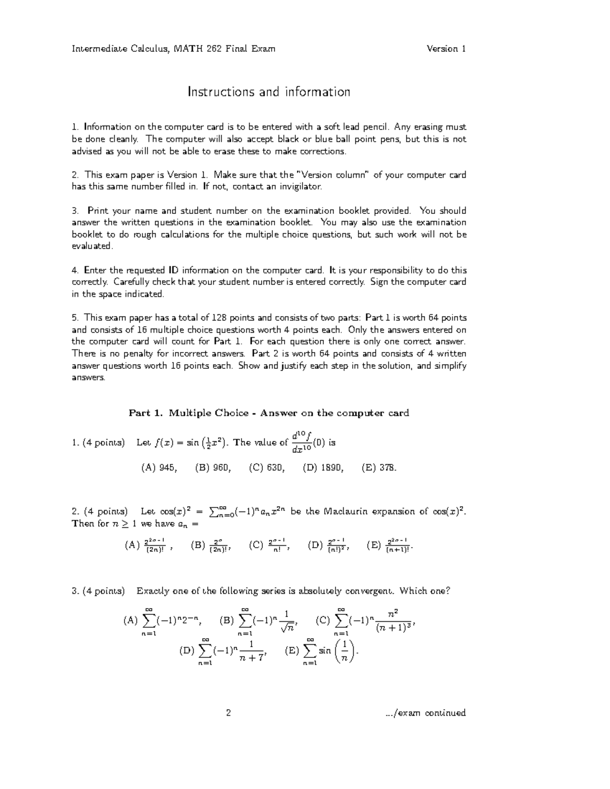 Final April Winter 2017, questions and answers - Intermediate Calculus ...