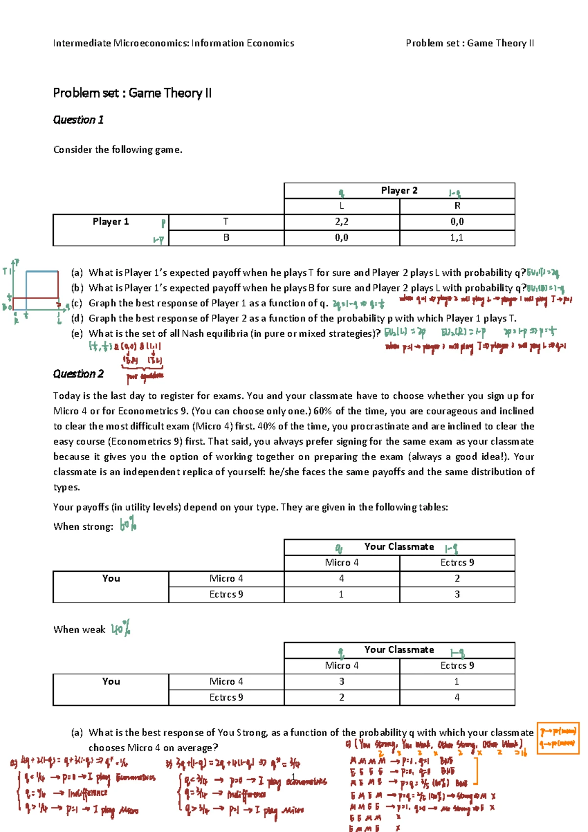 Macroeconomics 1 (30L): Cover Page for Written Exam and Answers -  Studeersnel