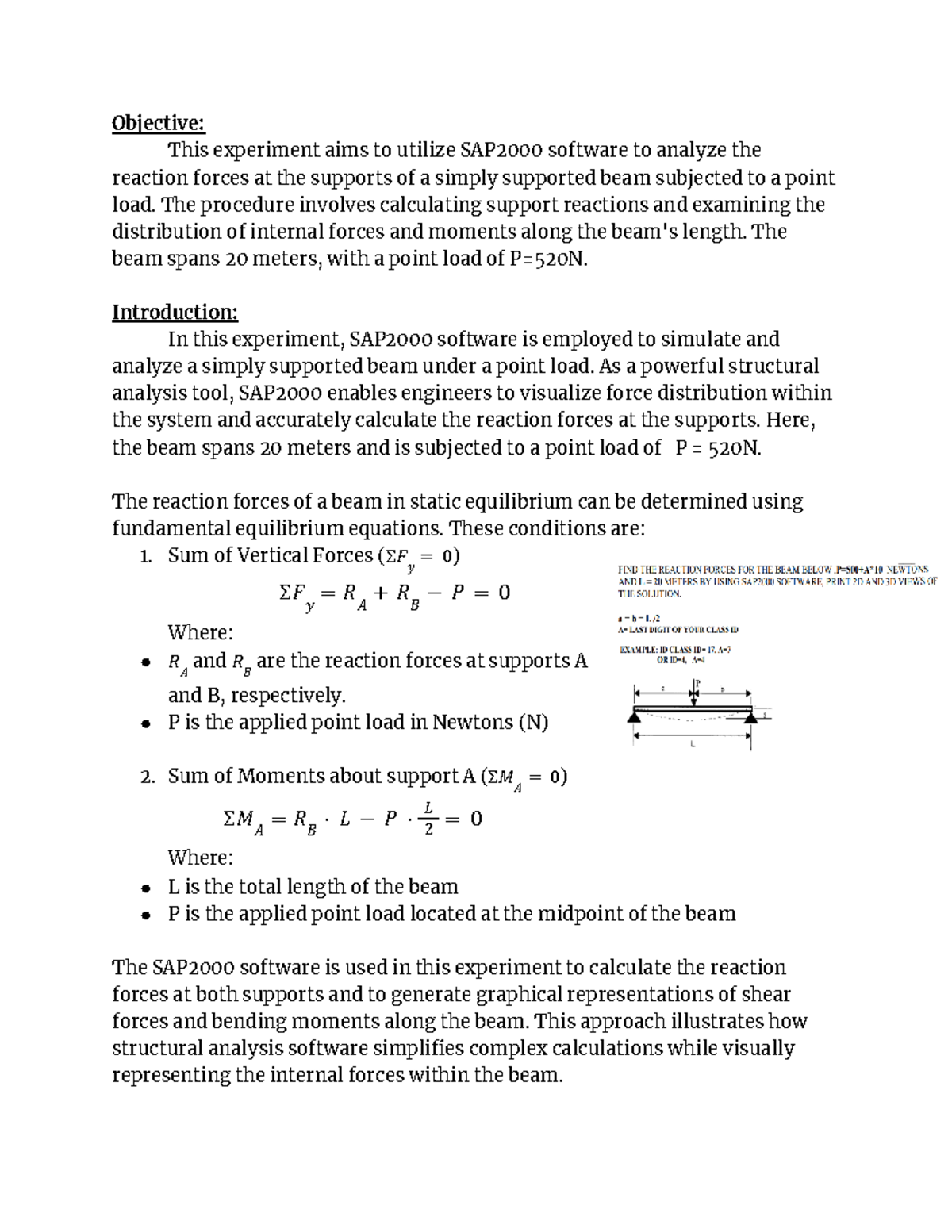 HW#6 Lab Report - Uses SAP200 - Objective: This experiment aims to ...