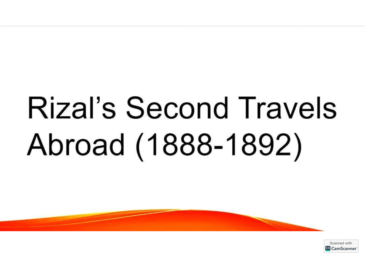 Jose Rizal's Travels: From the Philippines to Europe (LWR) - Studocu