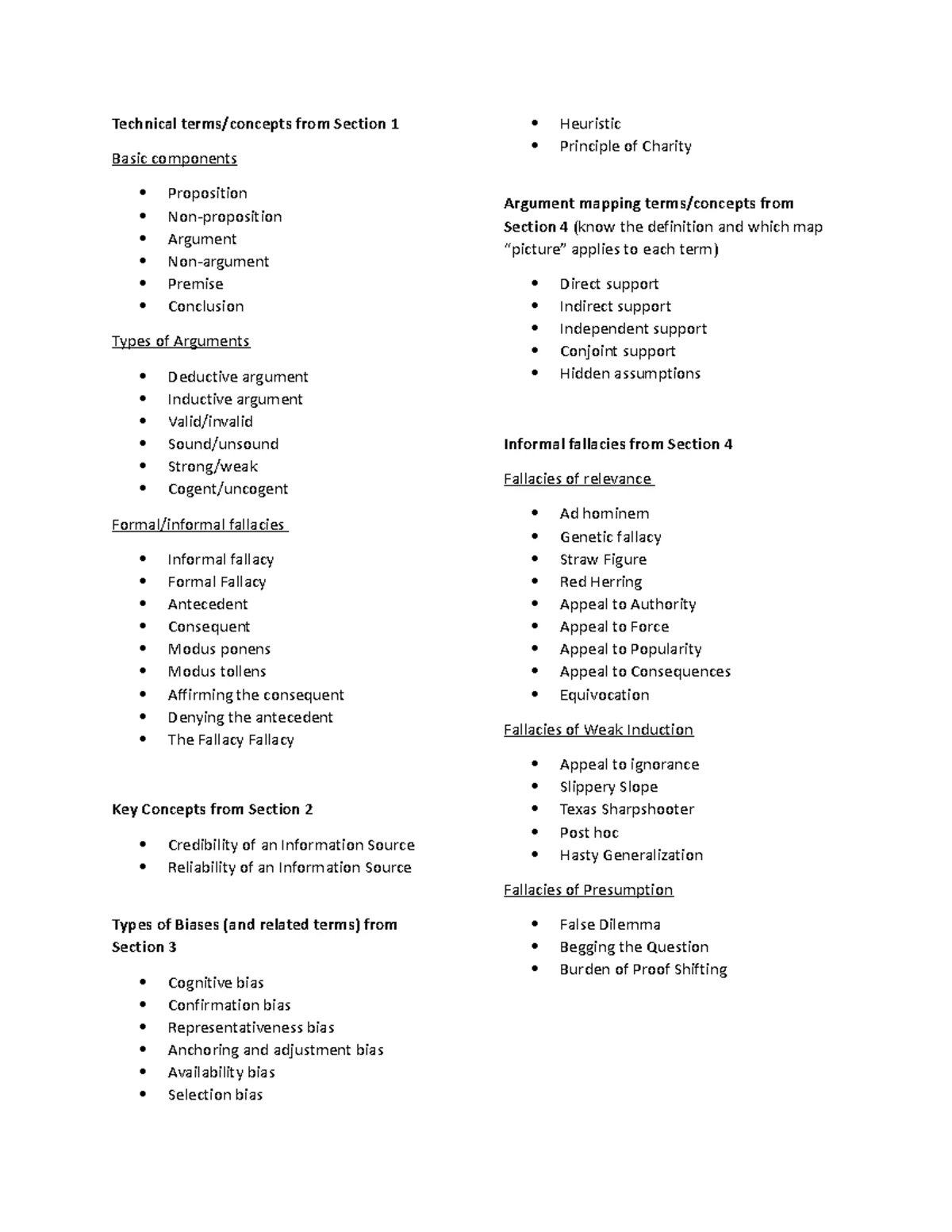 D265 Final Exam Cheat Sheet: Key Concepts & Arguments Overview - Studocu