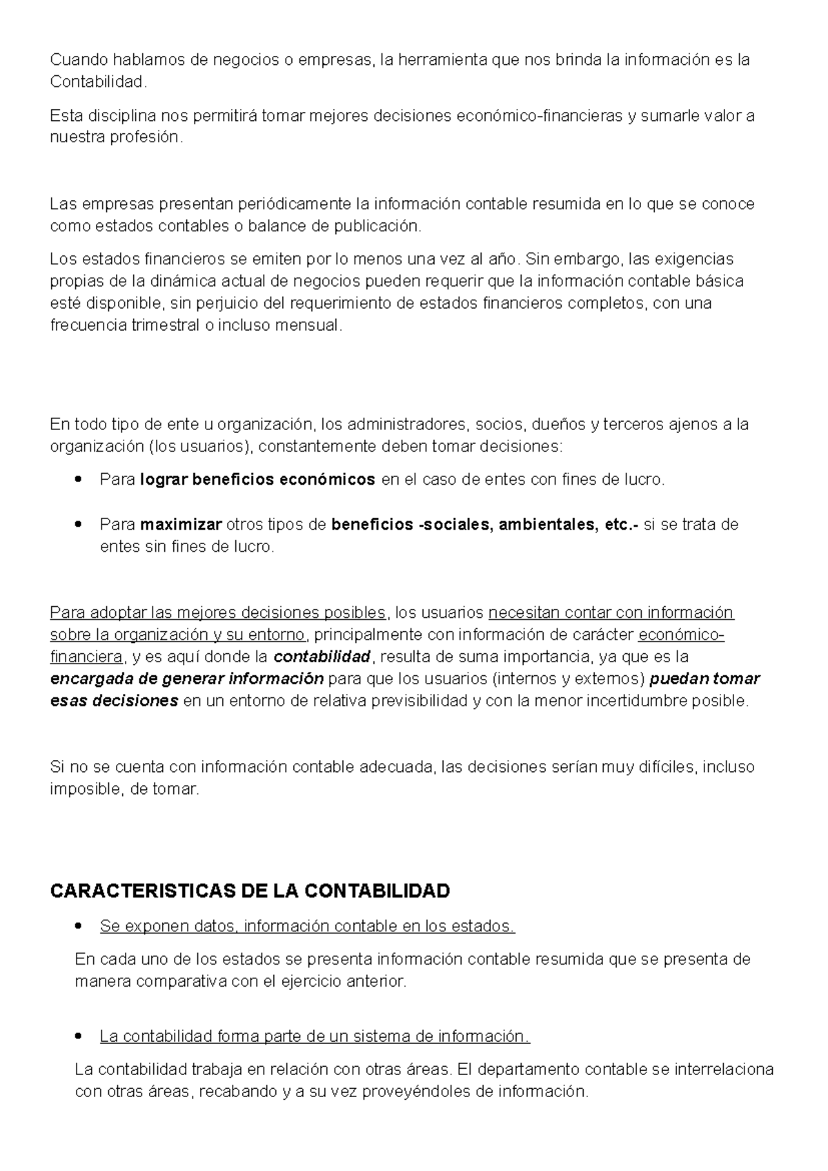 Resumen de Contabilidad Básica M1 y M2: Herramientas para la Toma de ...
