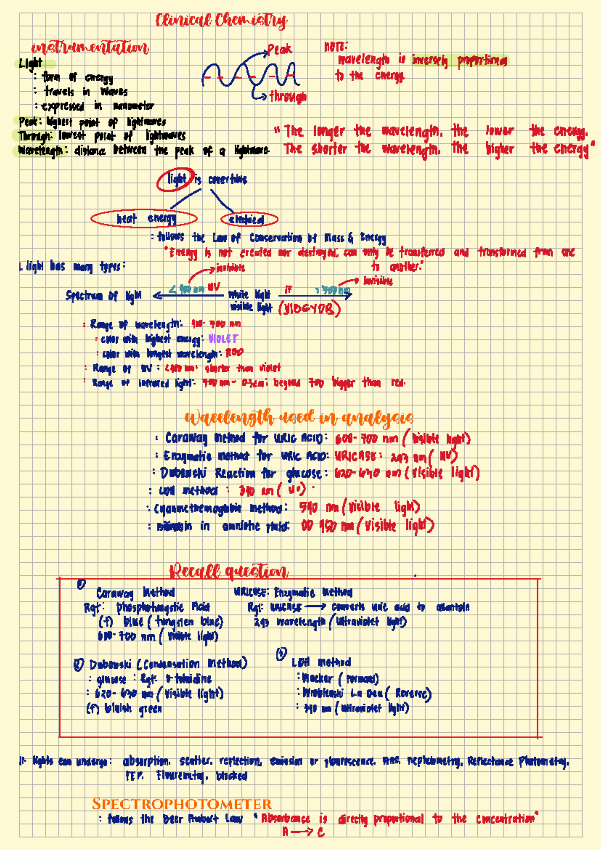 CC - Clinical Chemistry Instrumentation Notes - Studocu