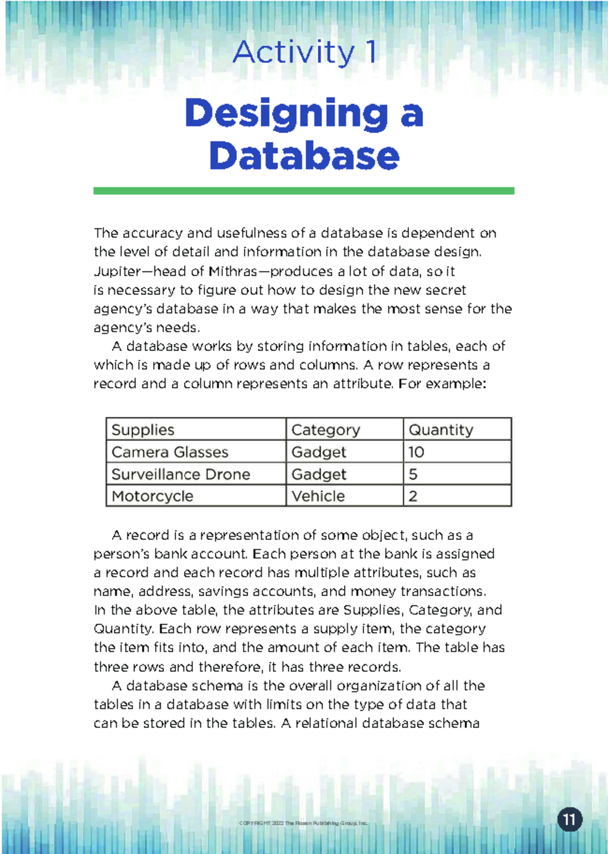 Activity 1: Designing a Database for Effective Data Management - Studocu