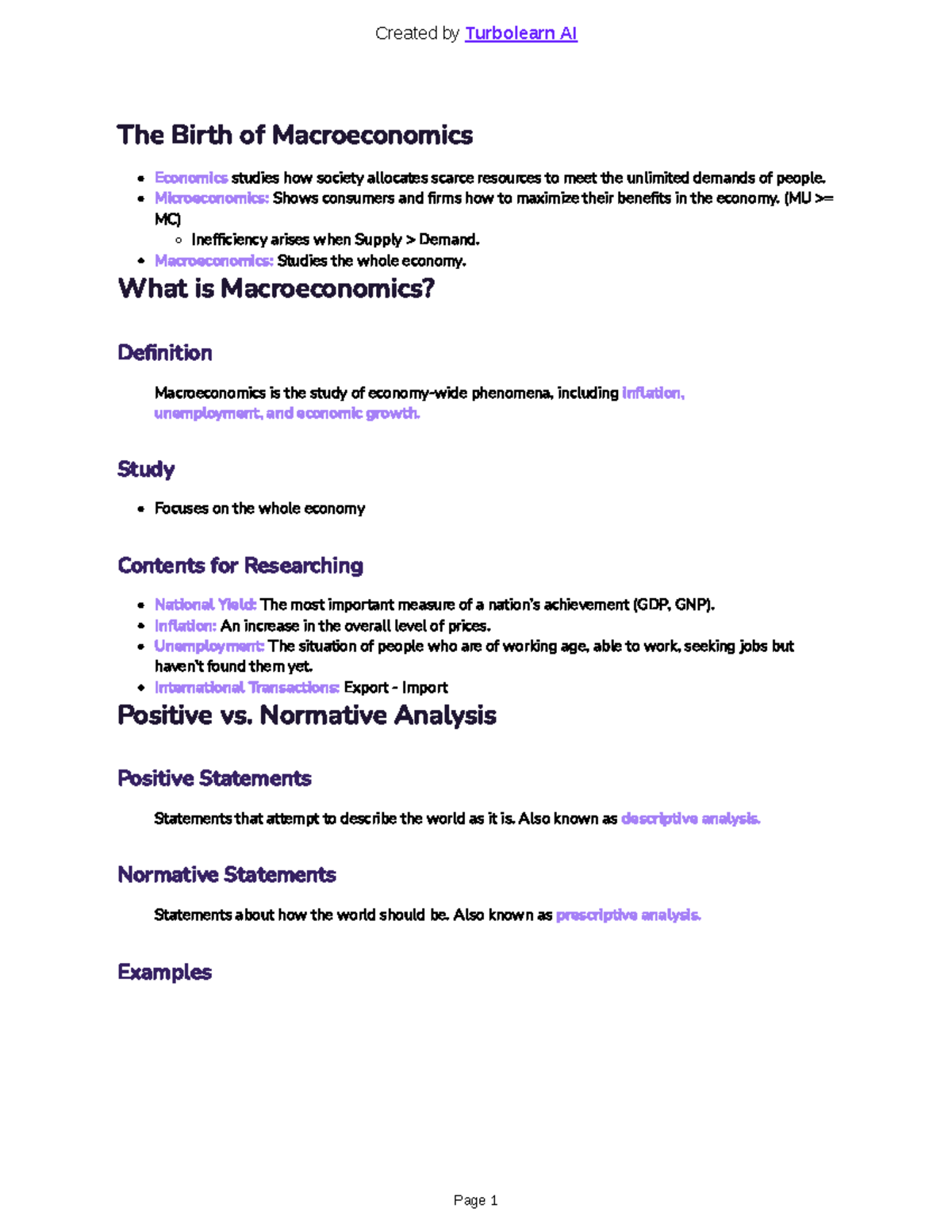 Introduction to Macroeconomics Concepts (ECO 101) - Key Principles and ...