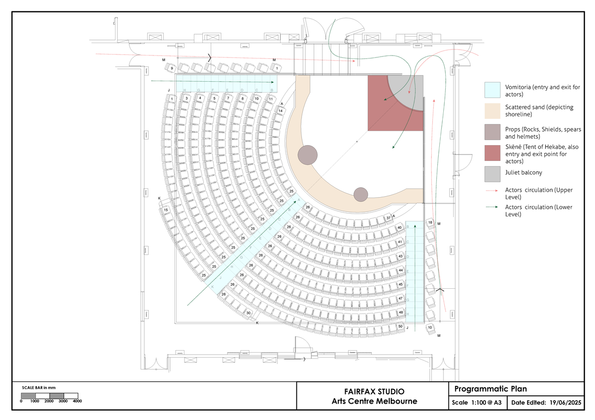 Fairfax Studio Arts Centre Programmatic Plan A3 Scale 1:100 - Studocu
