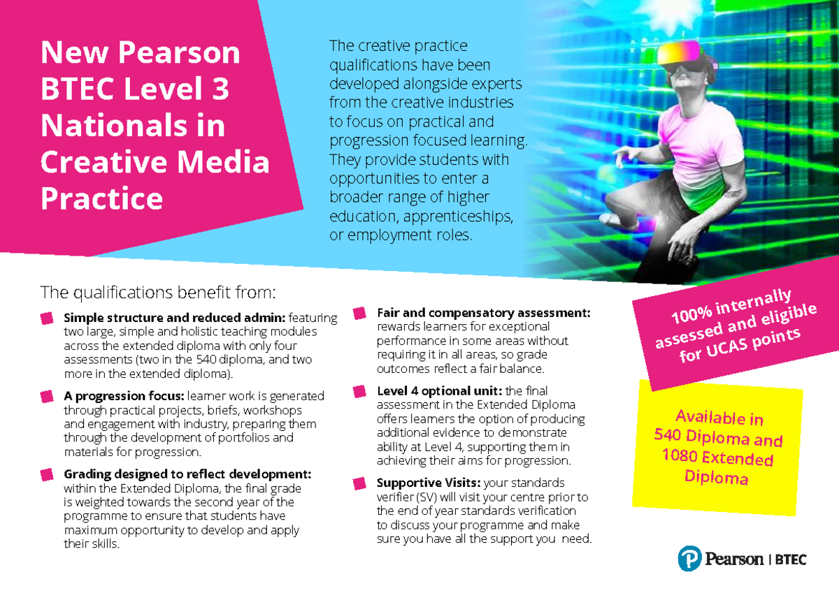 BTEC Level 3 National Creative Media Practice Overview - Studocu