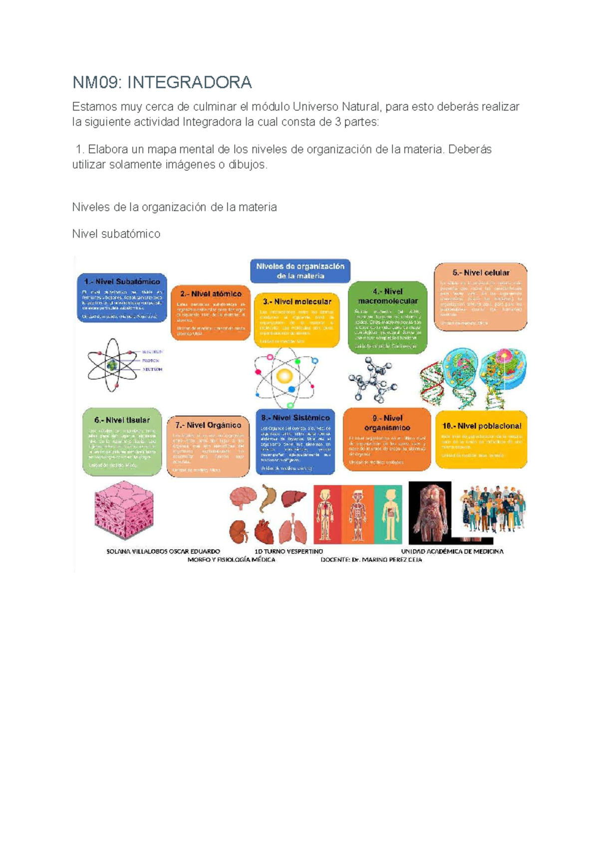 NM09: Actividad Integradora sobre el Universo Natural - Studocu