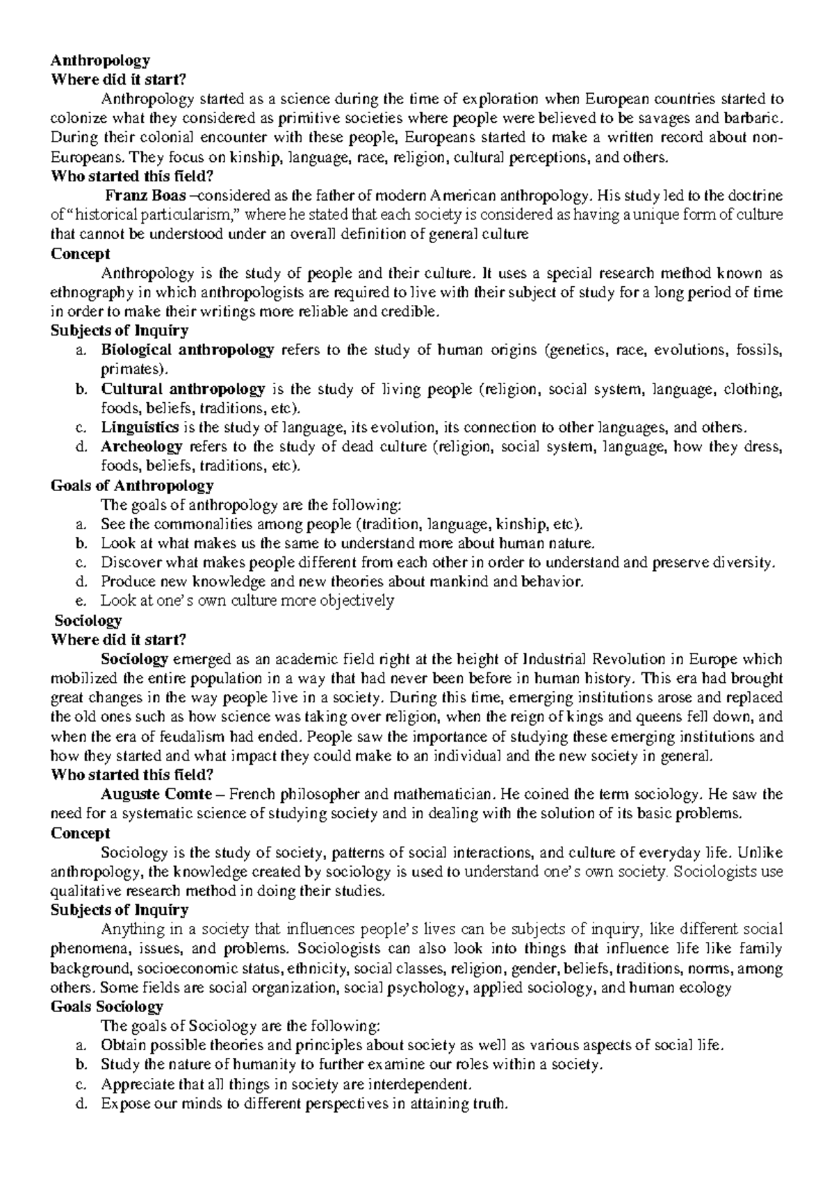 UCSP-Lesson-1: Understanding Anthropology, Sociology, and Politics ...