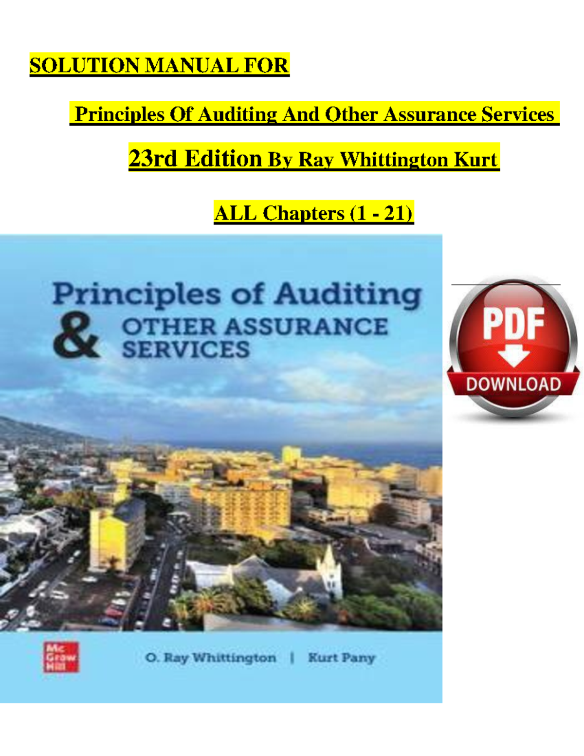 洋書 Principles of Auditing 21st edition Principles of Auditing & Other Assurance Services