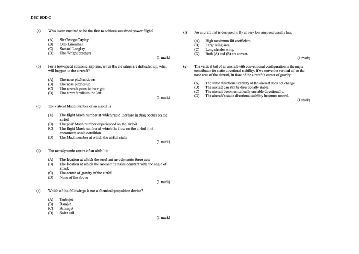MCQs - MA1700 - Practice questions - DBC BDD C BDA CDA B AAD BCC DB ACB ...