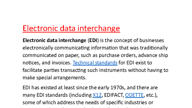 Understanding Electronic Data Interchange (EDI) Standards and Protocols ...