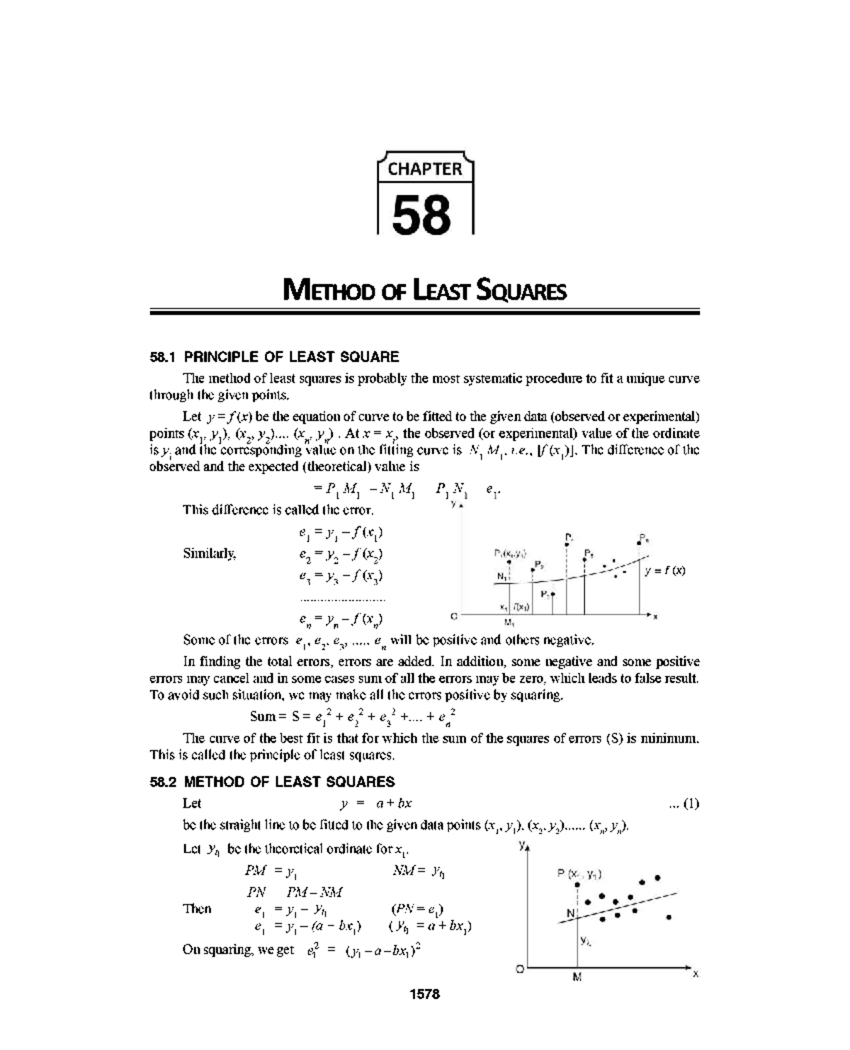 CHAPTER 58: METHOD OF LEAST SQUARES - PRINCIPLES & APPLICATIONS - Studocu