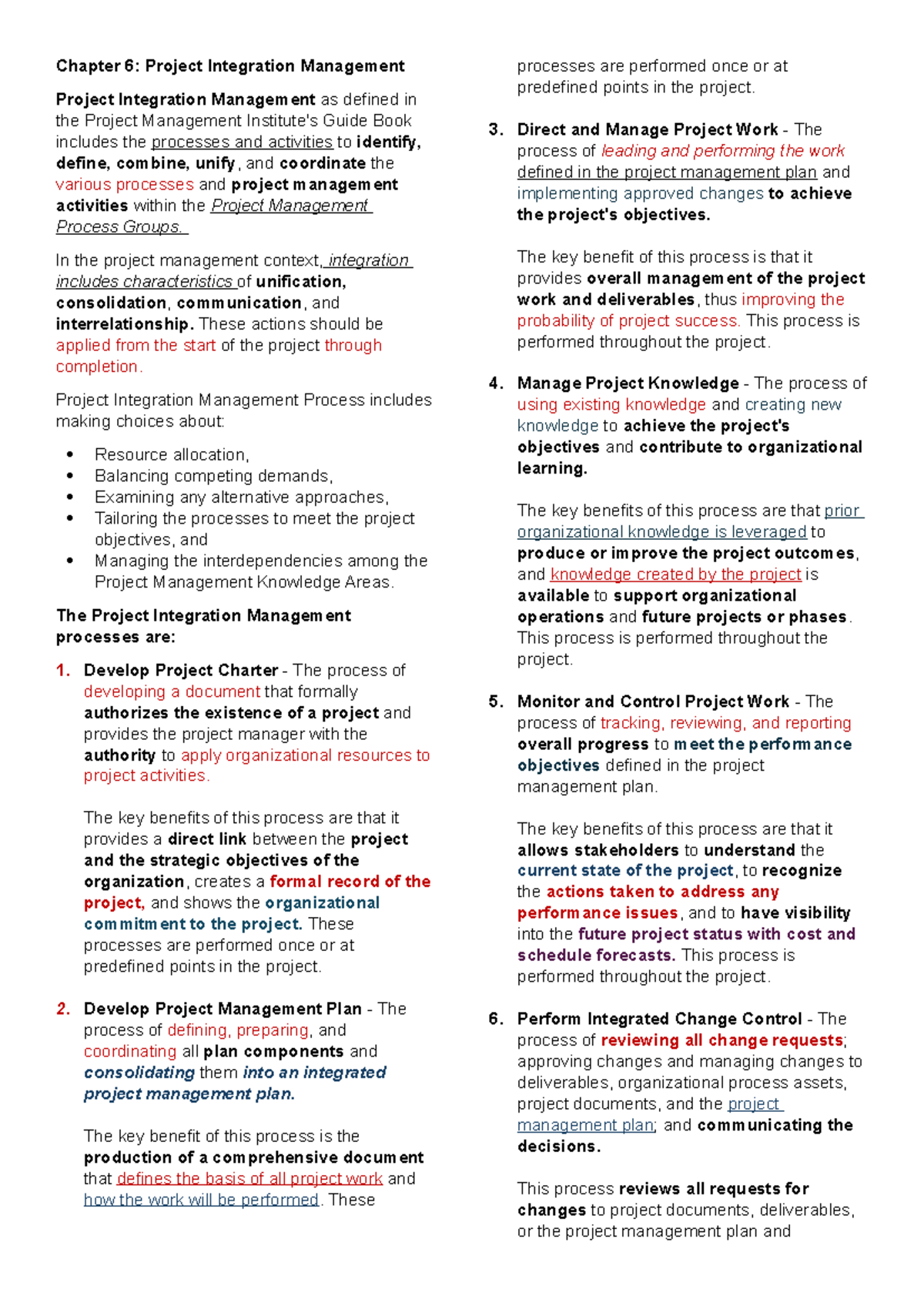 Midterms-projman - Reviewer for project management - Chapter 6: Project ...