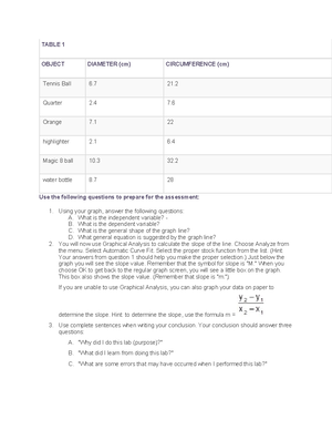 04.02 Physics Honors - The following tables contain information that ...