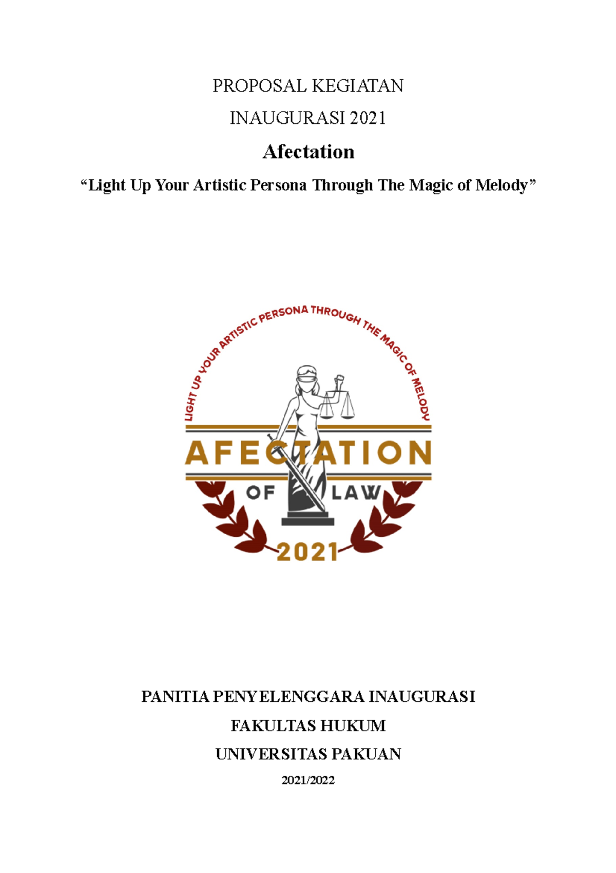 Proposal Kegiatan Inaugurasi 2021: 