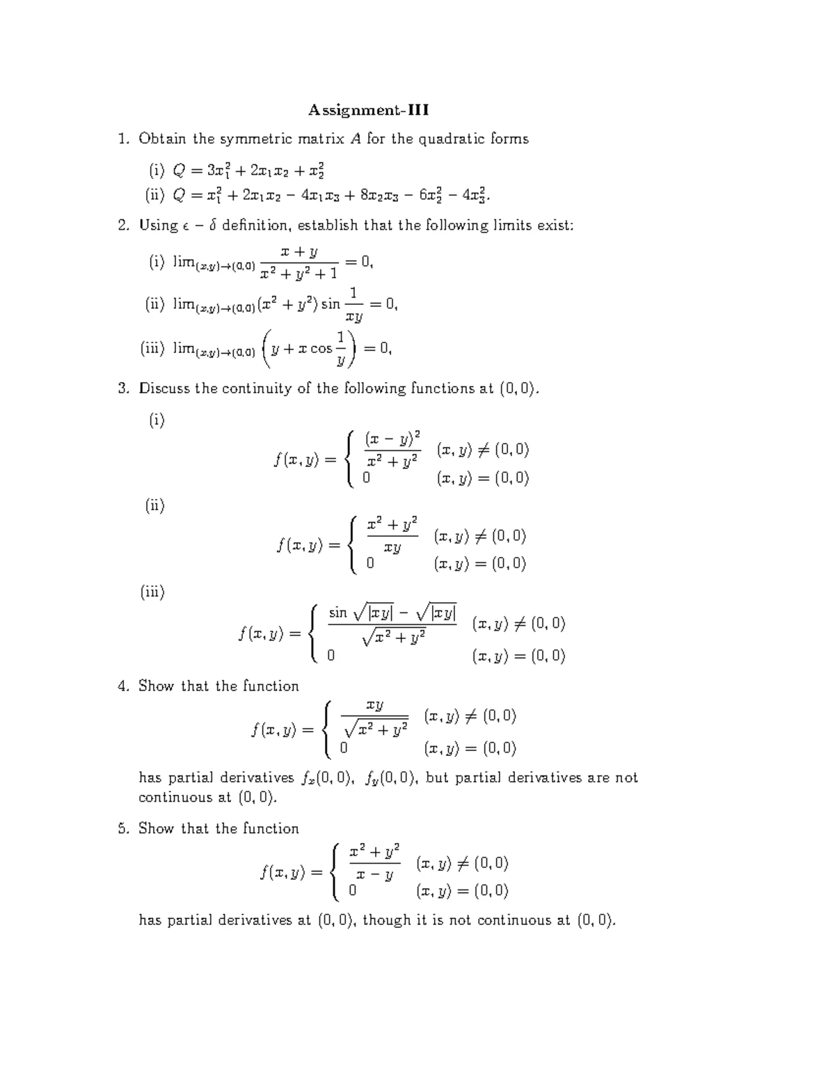 MATHEMATICS-II (MACI-102) Integral Assignment Problems & Solutions ...