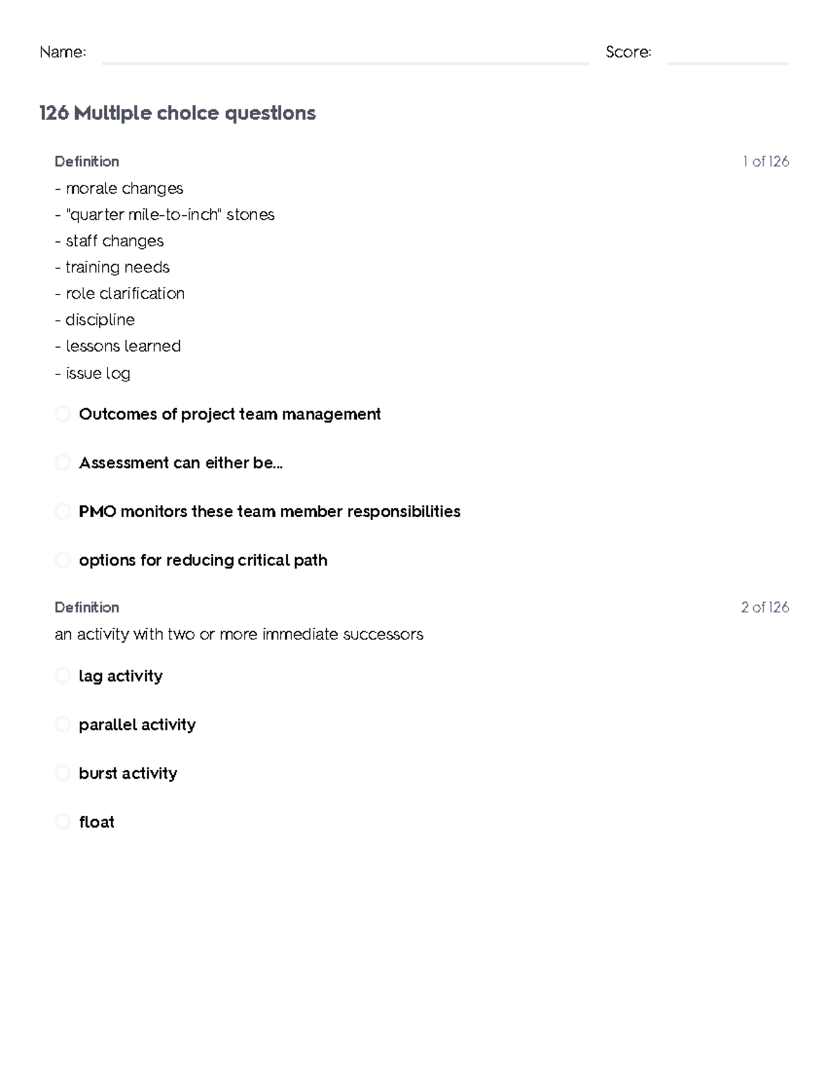 SCM 1000 Final Exam Study Guide: Key Concepts & Definitions - Studocu