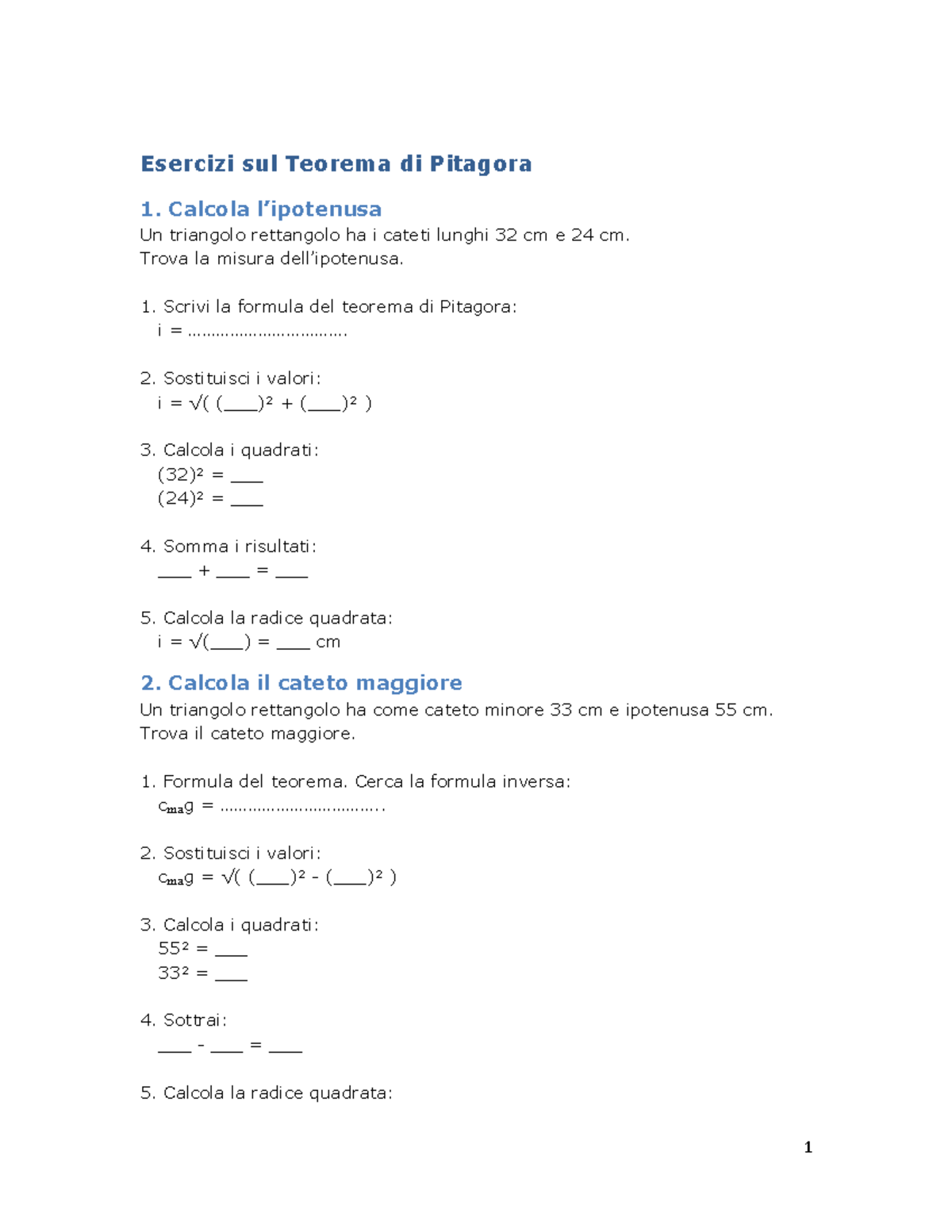 problemi teorema di pitagora seconda media con soluzioni pdf