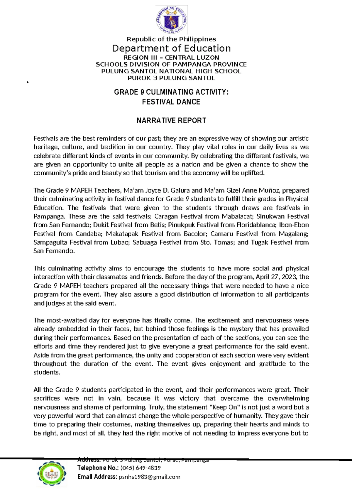 DM No. 07, S. 2025: 2025 Division Festival of Talents (DFOT) Guidelines ...