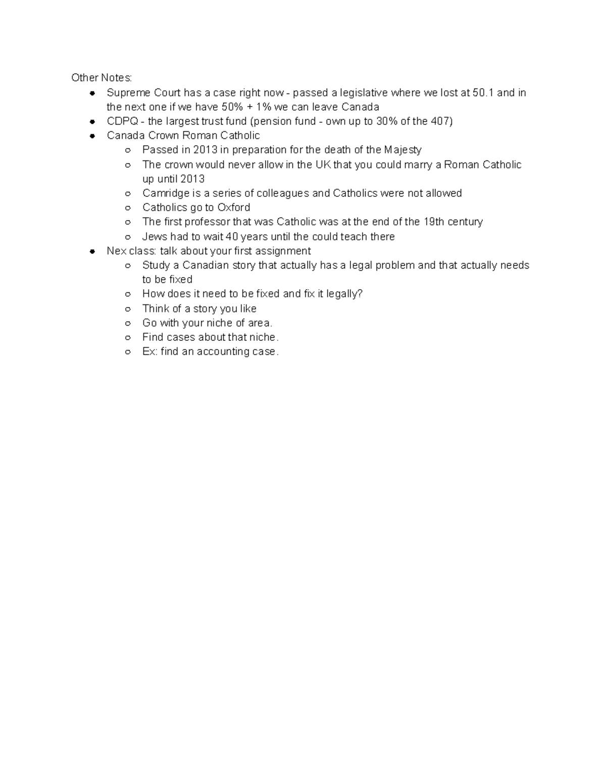 Legal Notes: Supreme Court Case Insights and Assignment Guidance - Studocu