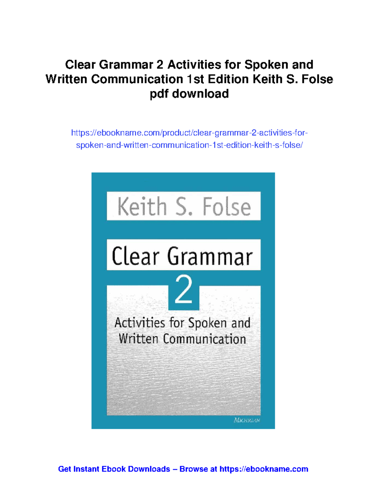40598 - Clear Grammar 2 Activities for Effective Communication - Studocu