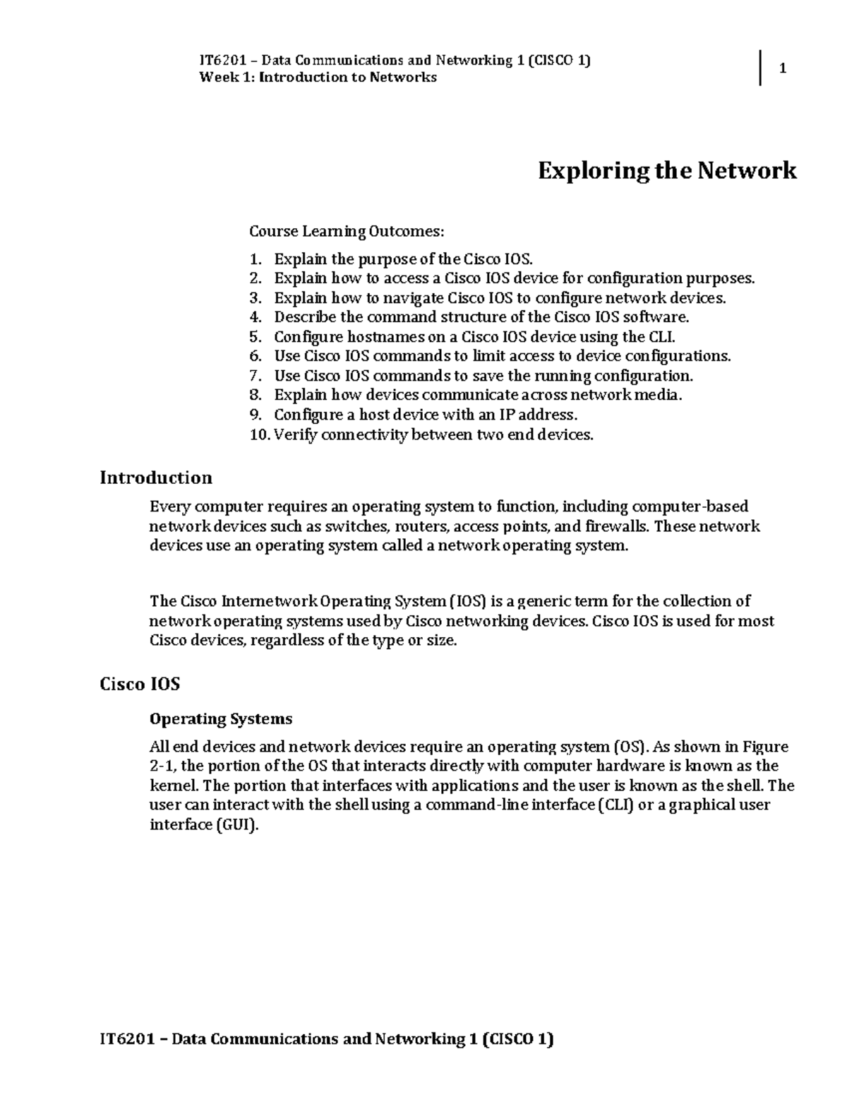 Data and Communications 1 Chapter 2 - IT6201 – Data Communications and ...