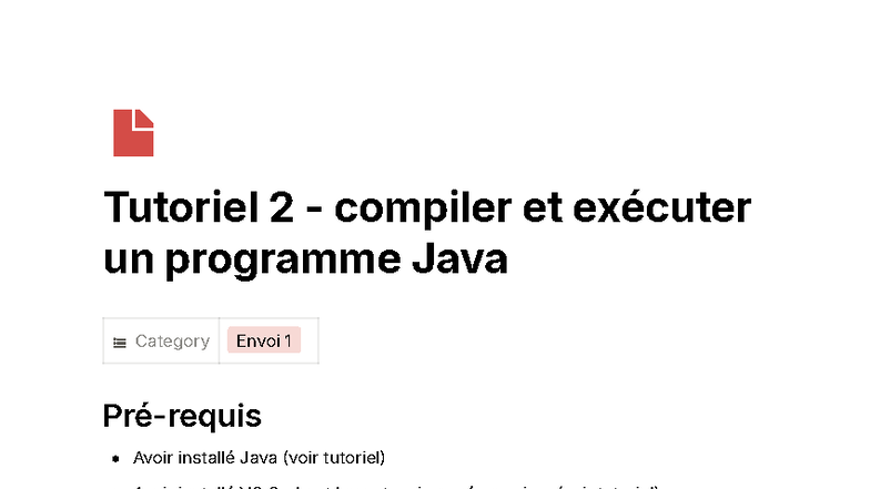 CM1-4 Tutoriel 2 : Compiler et Exécuter un Programme Java - Studocu