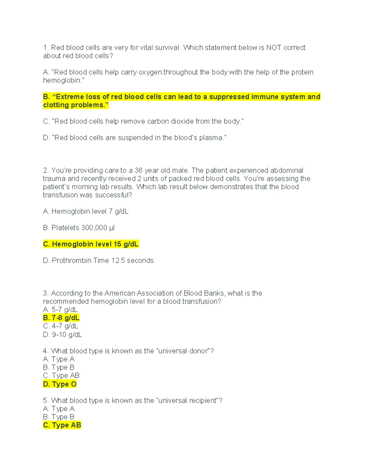 Chest Tube Care Quiz: Key Nursing Interventions & Assessments - Studocu