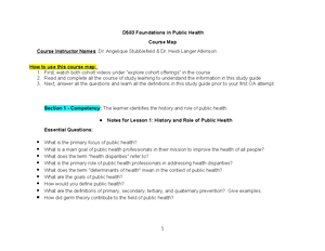 [Solved] More question please for public health - Foundations in public ...