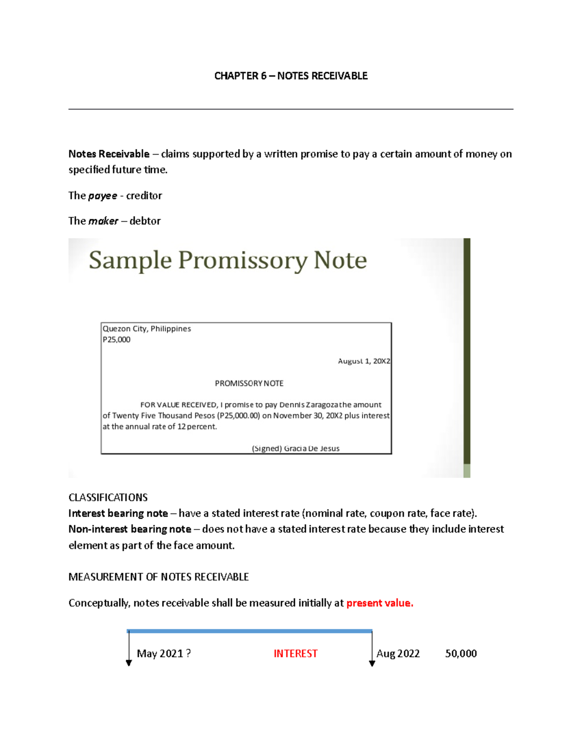 Chapter 6 Notes Receivable - Intermediate Accounting Study Guide - Studocu