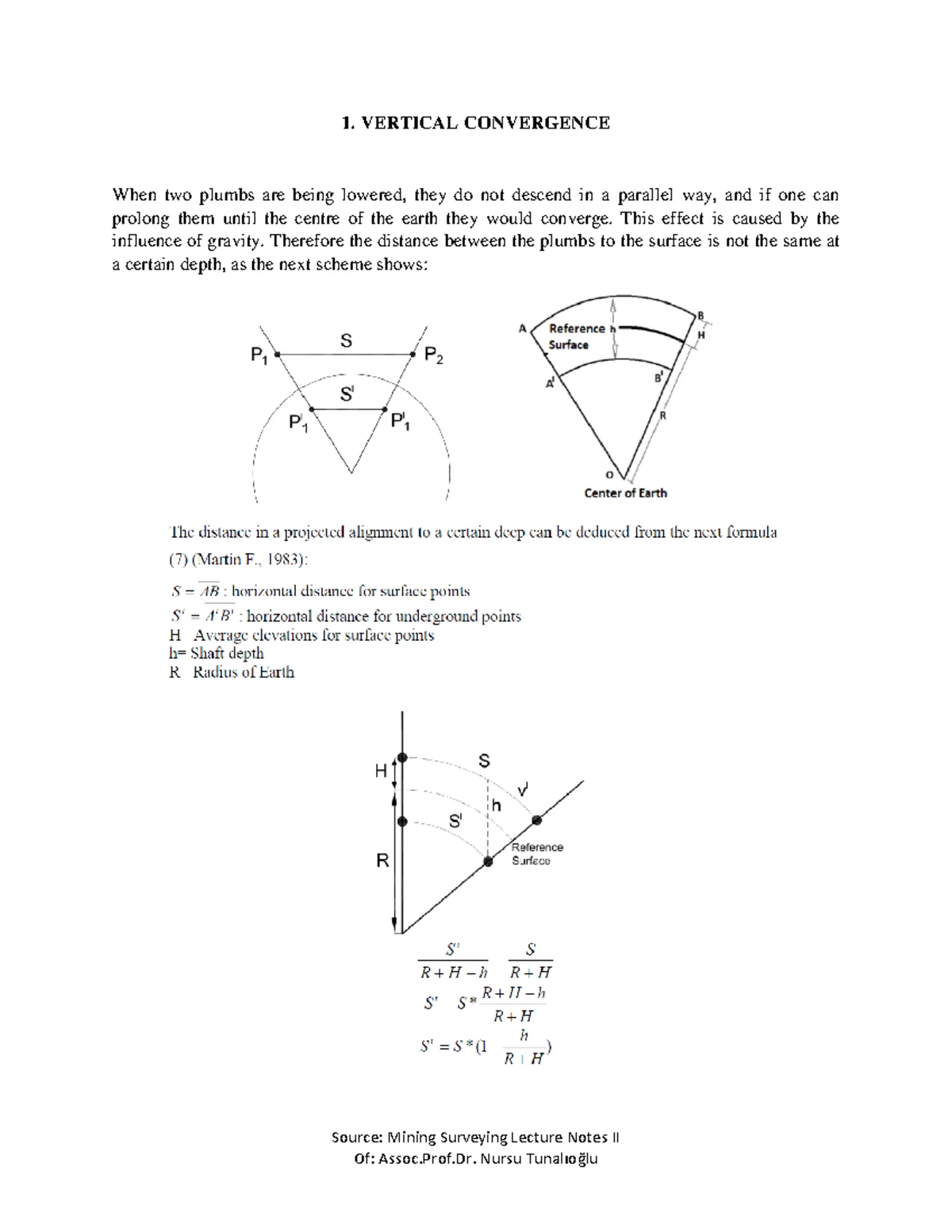 Vertical Control Surveys & Levelling - Mining Surveying Lecture Notes ...
