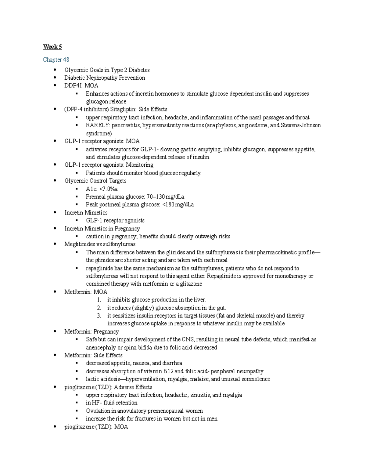 what is the difference between dpp-4 and glp-1 studoc PHARM 202: Final Study Guide - Diabetes, Thyroid and GI Disorders