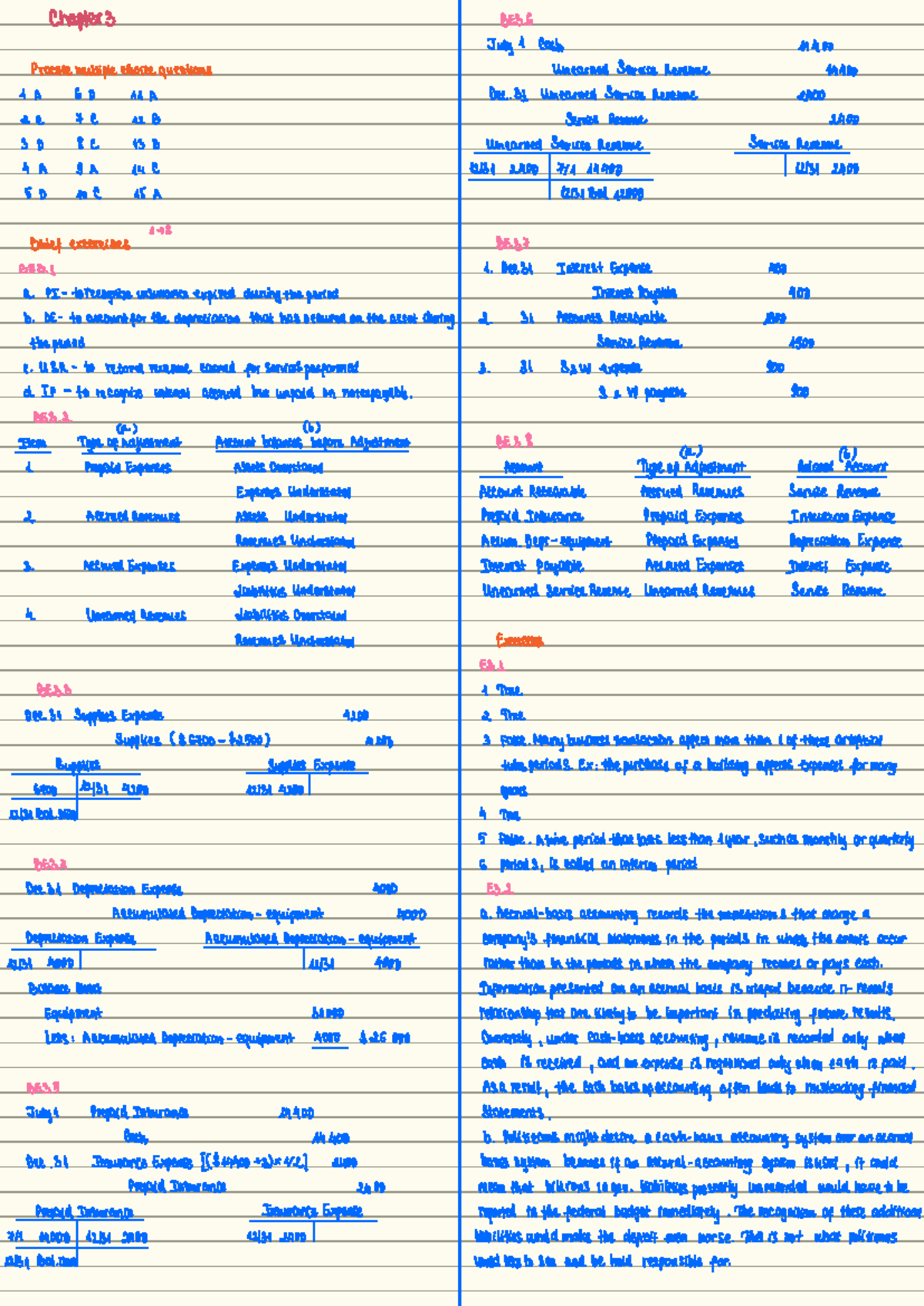 Excercise Chapter 3 - Note - Accounting - Studocu