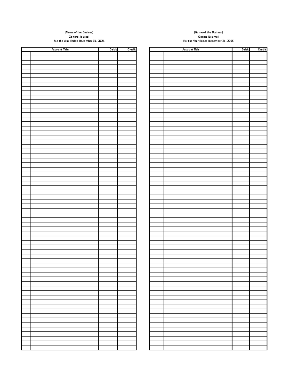 Financial Statements (Sample Format) for ACCT 101: 2024-2025 - Studocu