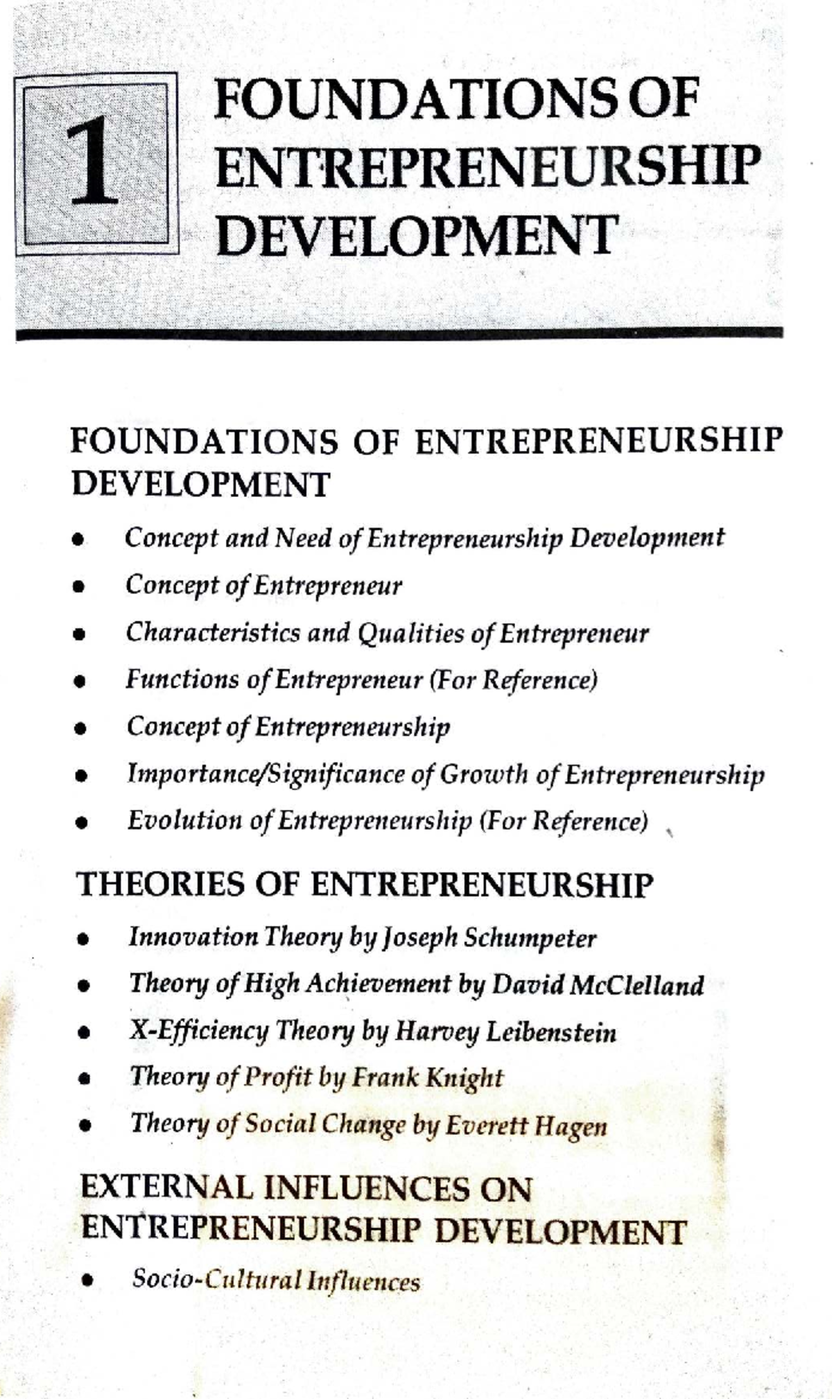 BMS: Foundations of Entrepreneurship Development - Key Concepts and ...