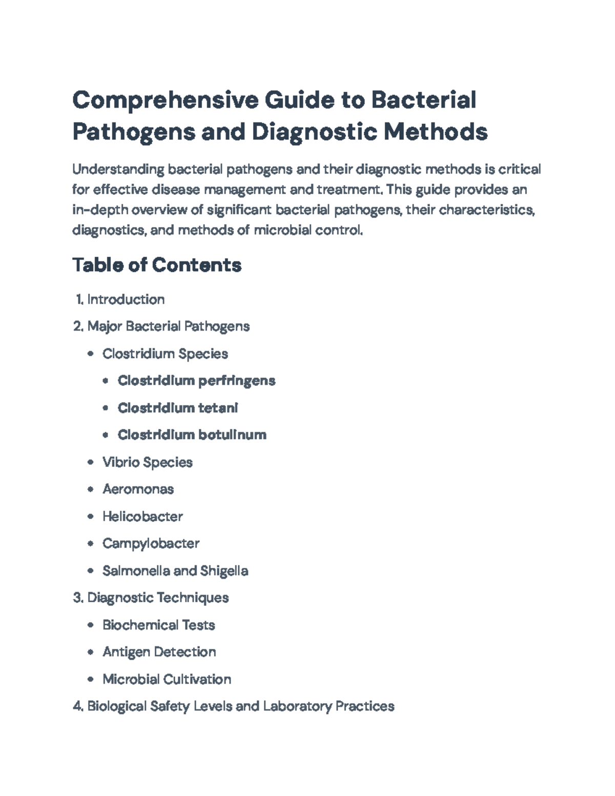 Comprehensive Guide to Bacterial Pathogens and Diagnostic Methods ...