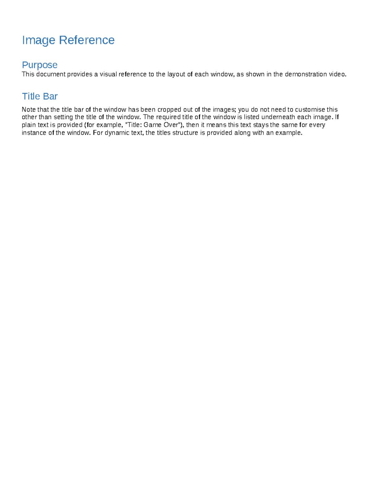 Window Reference - Assignment 2 Visual Layout Guide - Studocu