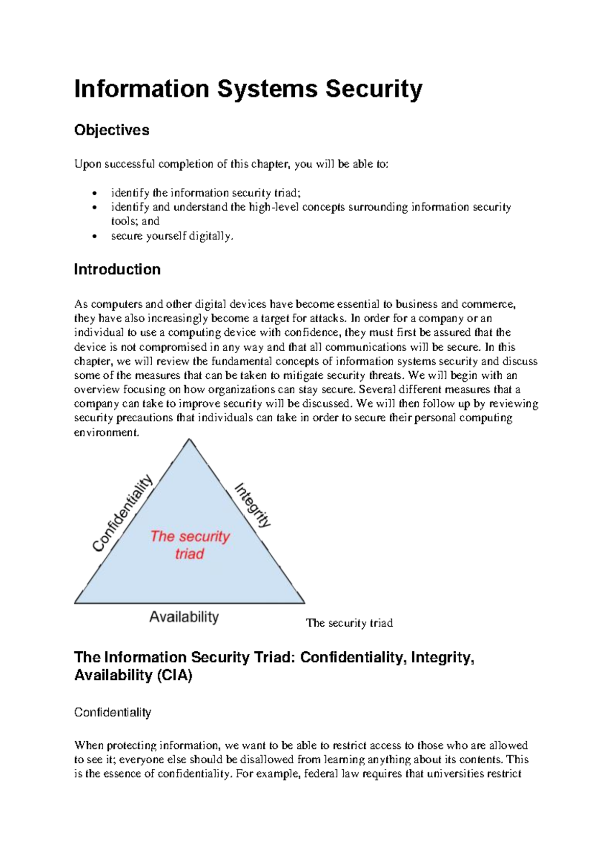 Securing Information Systems: Key Concepts & Strategies (Part 2) - Studocu