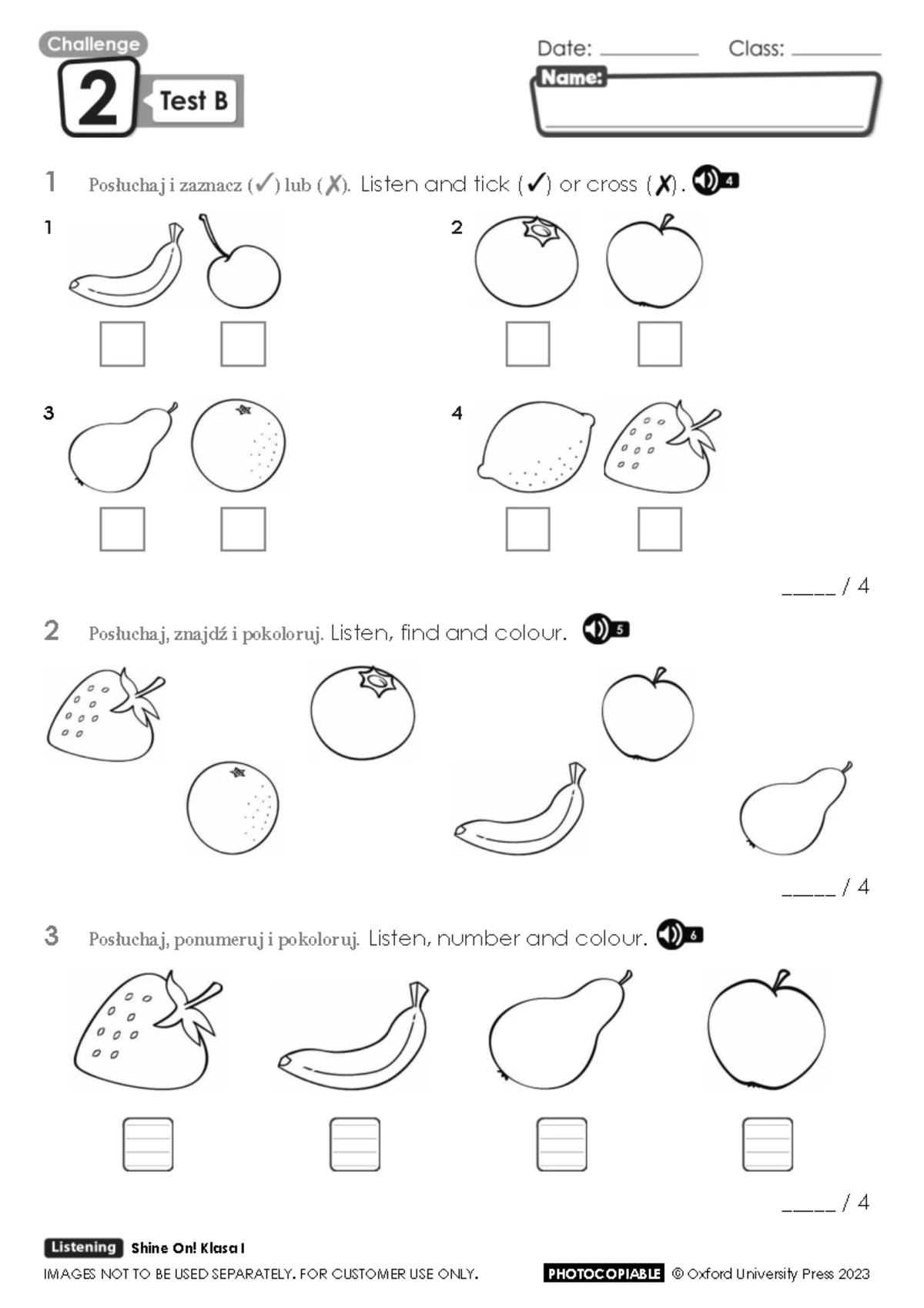Assets download PDF Tests 01 SO 1 U1 Test Standard B version - Język ...