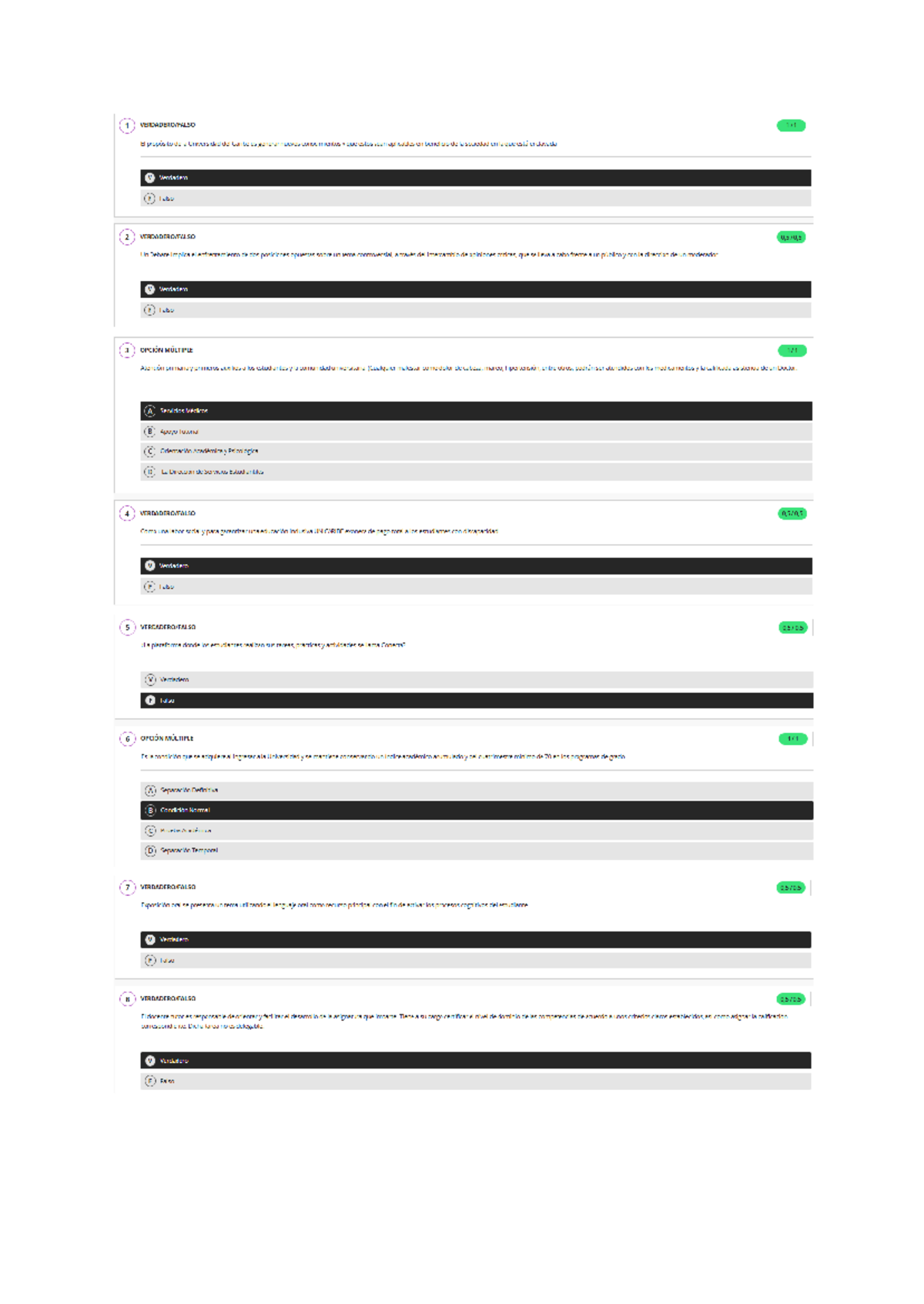 Examen Final de Orientación Académica Institucional UNICARIBE - Document Preview