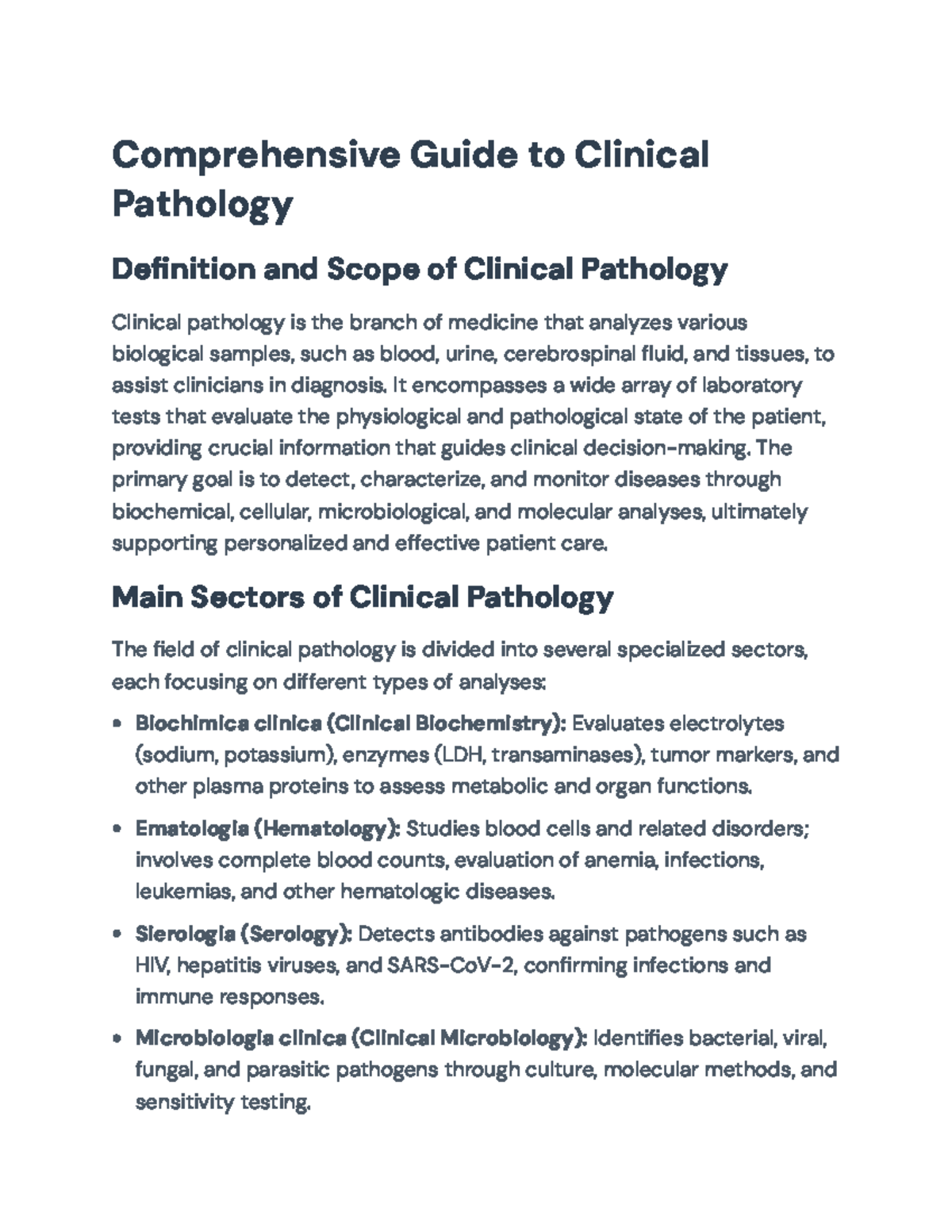 Comprehensive Guide to Clinical Pathology: Techniques & Applications ...