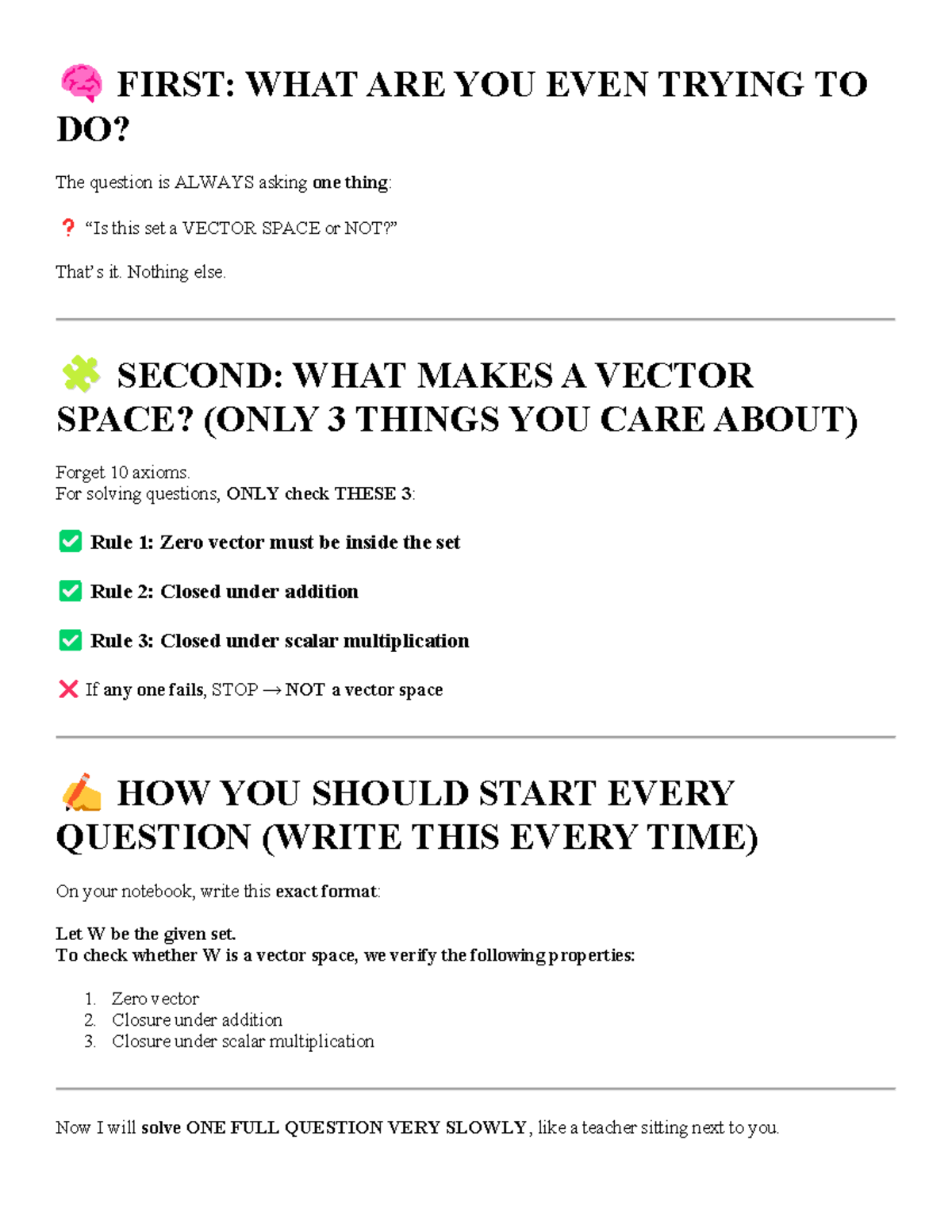 MATH 101: Vector Space Verification Guide and Examples - Studocu