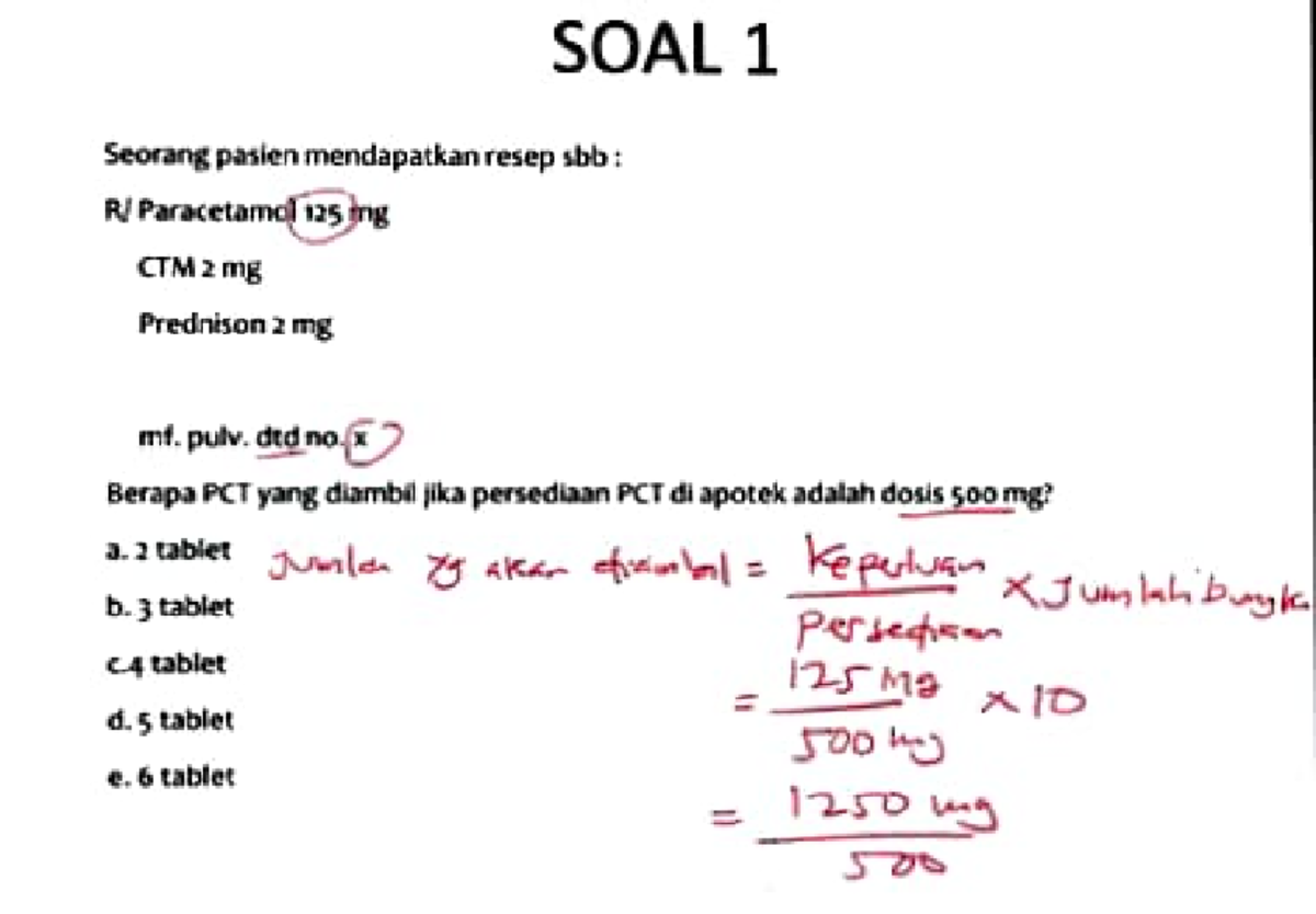Contoh 1 - Dosis Obat dan Perhitungan Infus untuk Praktikum - Studocu
