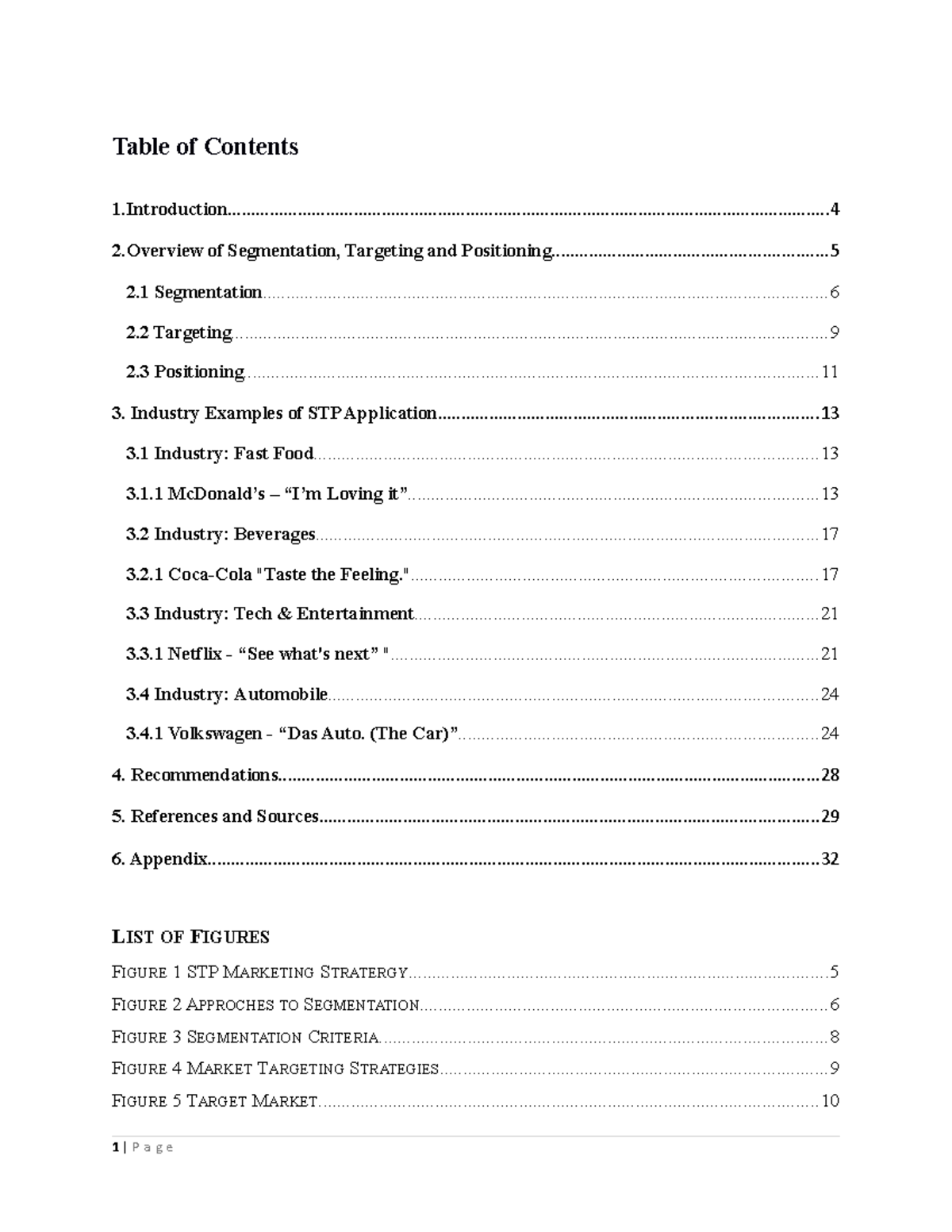 AS 02 STP Report: Detailed Insights on Segmentation, Targeting ...