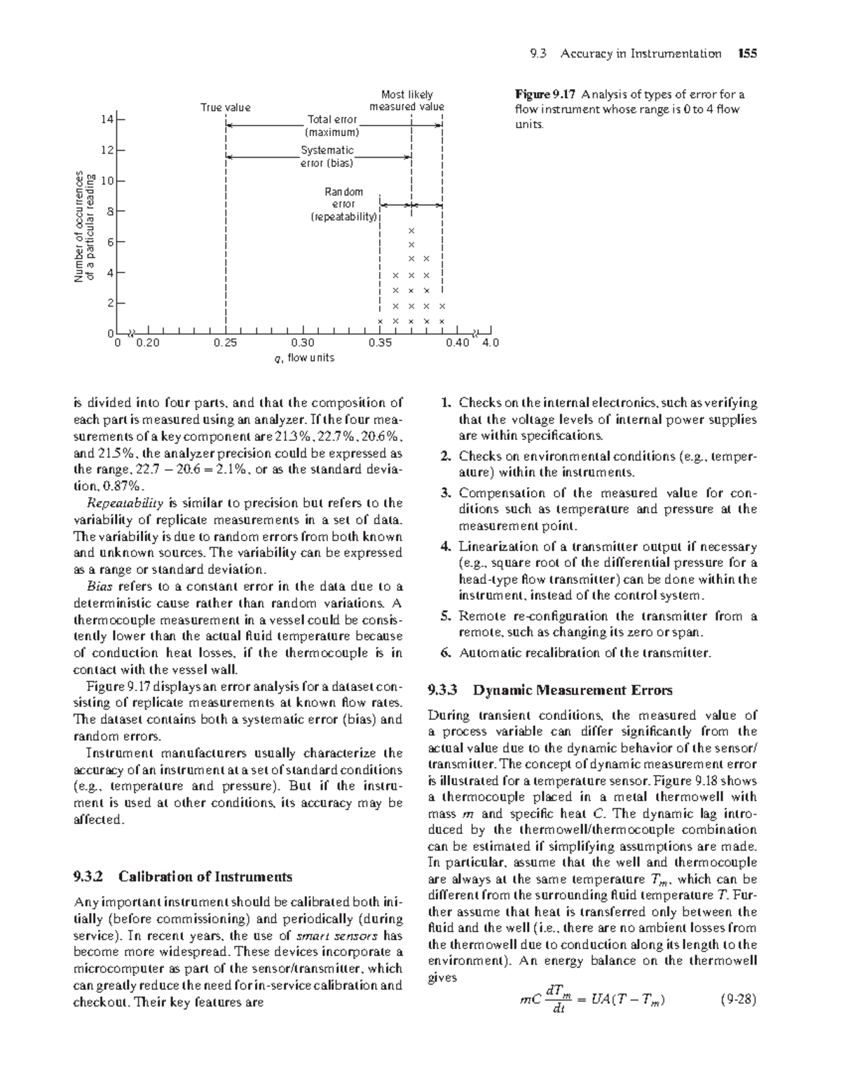 Process Dynamics and Control: Error Analysis and Instrument Calibration ...